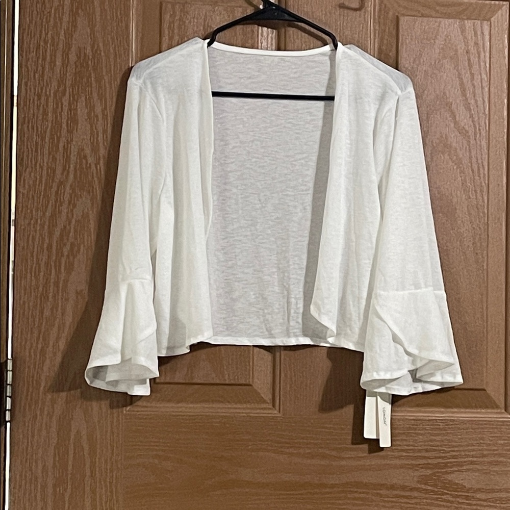 Elegant White Women's Cardigan